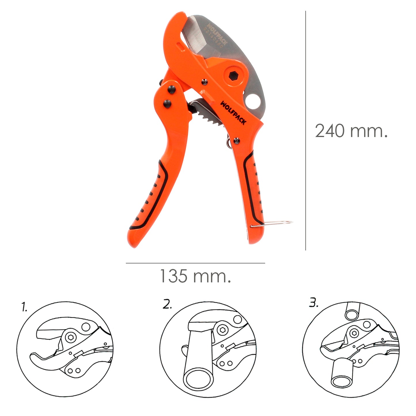 Tesoura Cortador de Tubos Ø 42 mm.