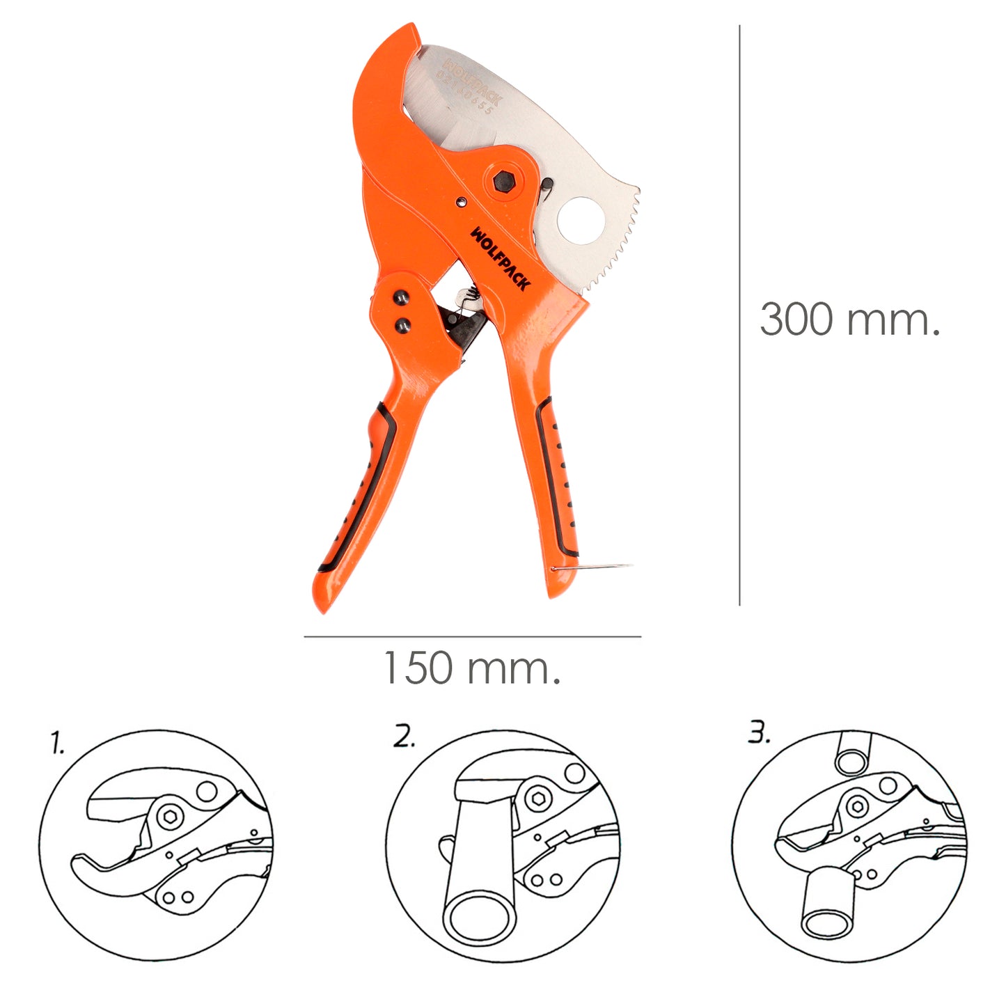 Tesoura Cortador de Tubos Ø 63 mm.