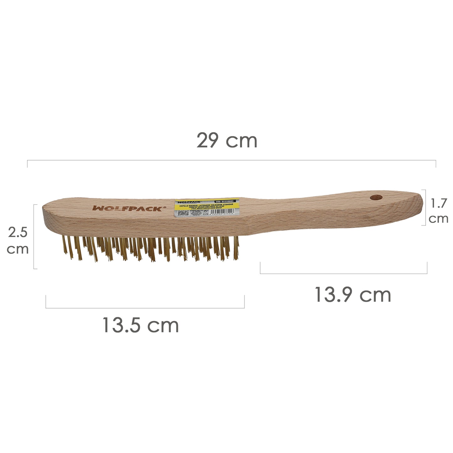 Cepillo Manual Latonado Soldador Standard
