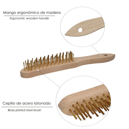 Cepillo Manual Latonado Soldador Standard