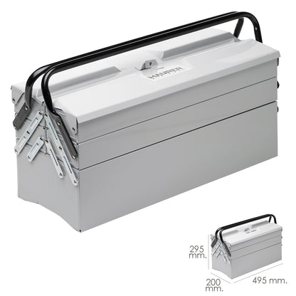 Caixa Metálica Para Ferramentas Maurer 495x200x295 mm.
