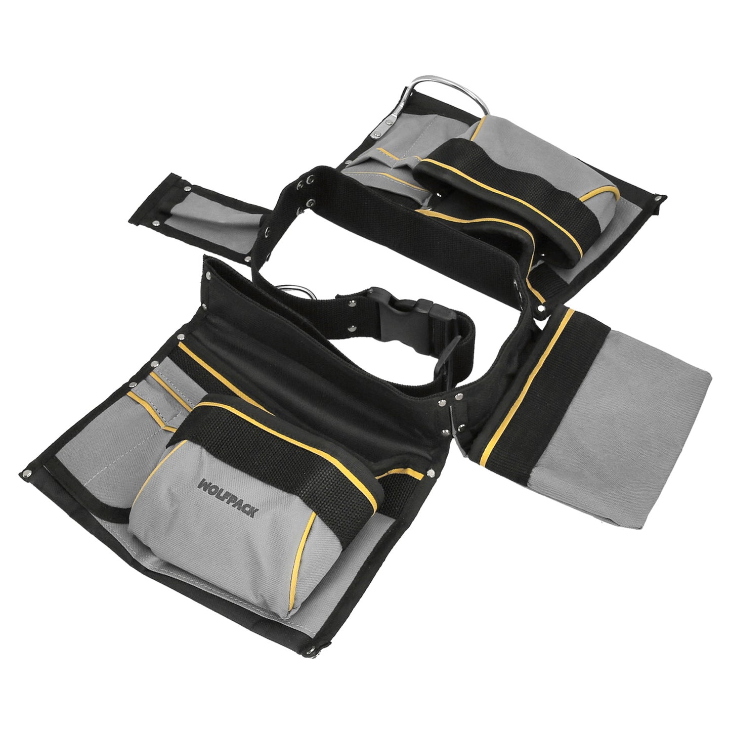 Bolsa Encofrador Doble Con Cinturón Ajustable, Colgador de Martillo, Bolsa Herramientas, Portaherramientas