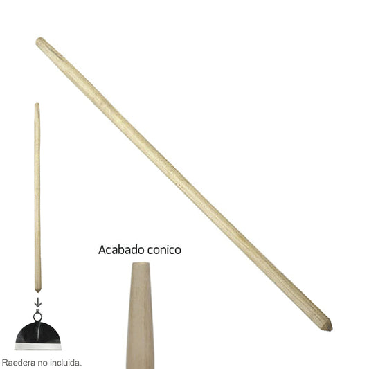 Raspador cabo de madeira 900x35 mm.