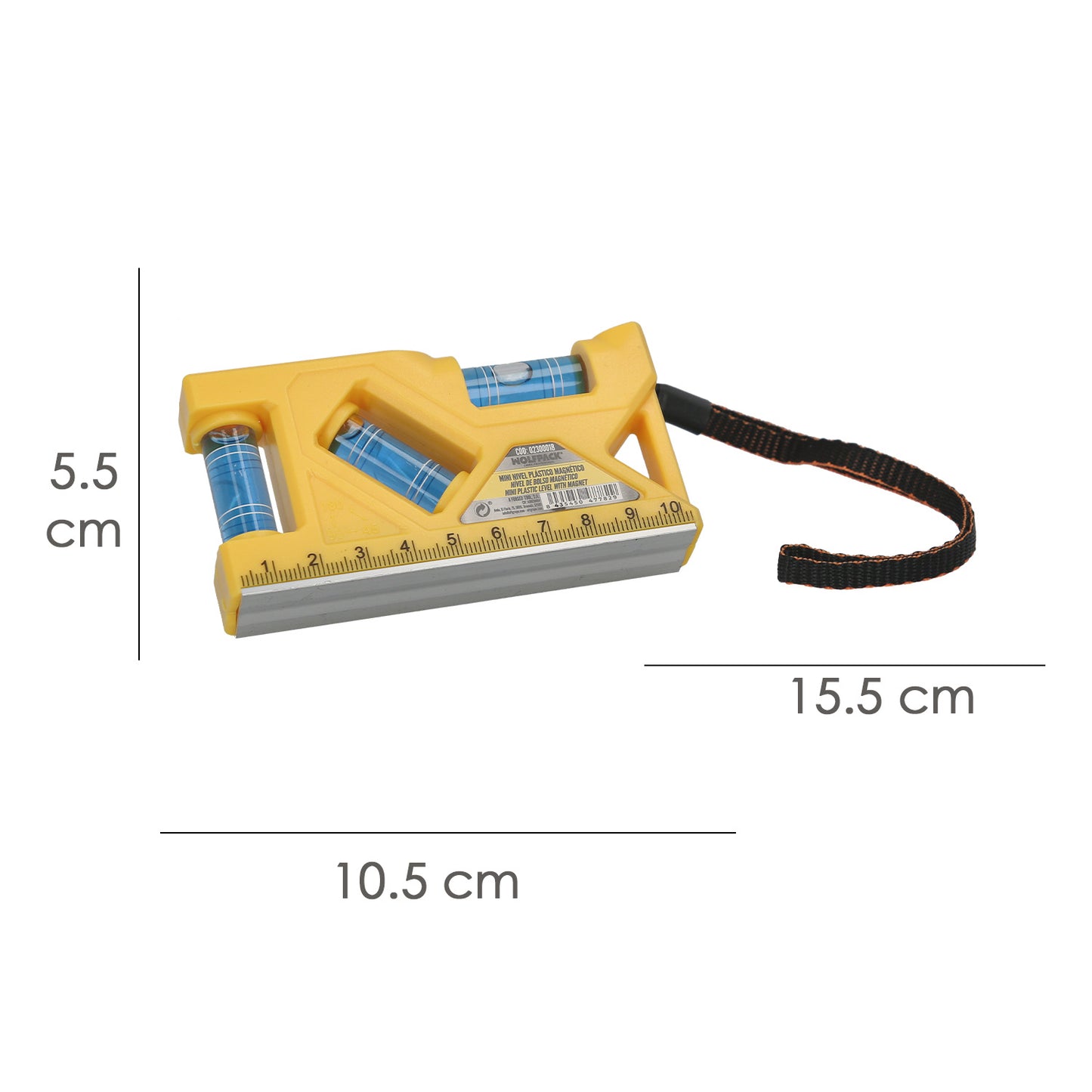 Nivel Plastico Magnetico Mini