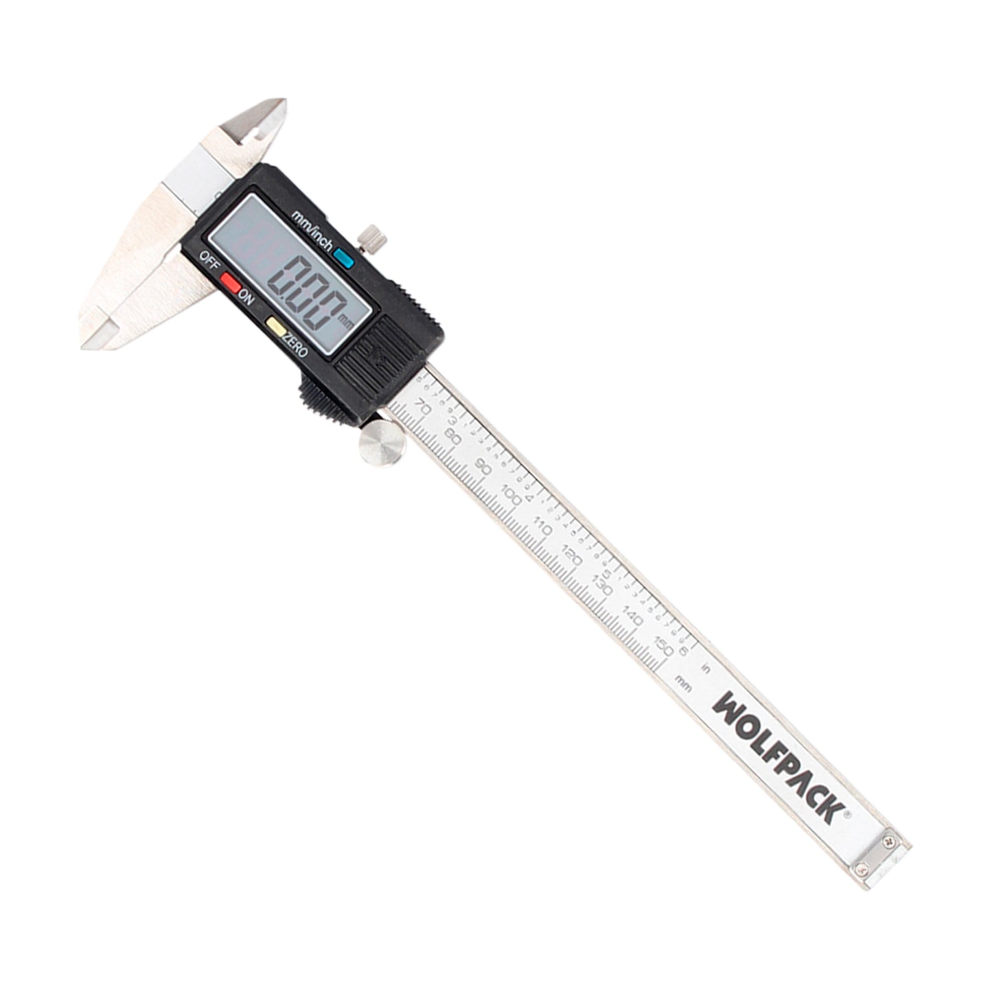 Calibre Digital Acero Inoxidable 150 mm. Pie de Rey, Paquimetro. Pantalla LCD, Boton de Bloqueo