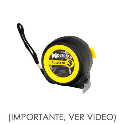 Flexometer Autolock System Com Freio Automático Comprimento 3 Metros Largura Da Fita 16 mm. Magnético. Fita Métrica de Freio Automática