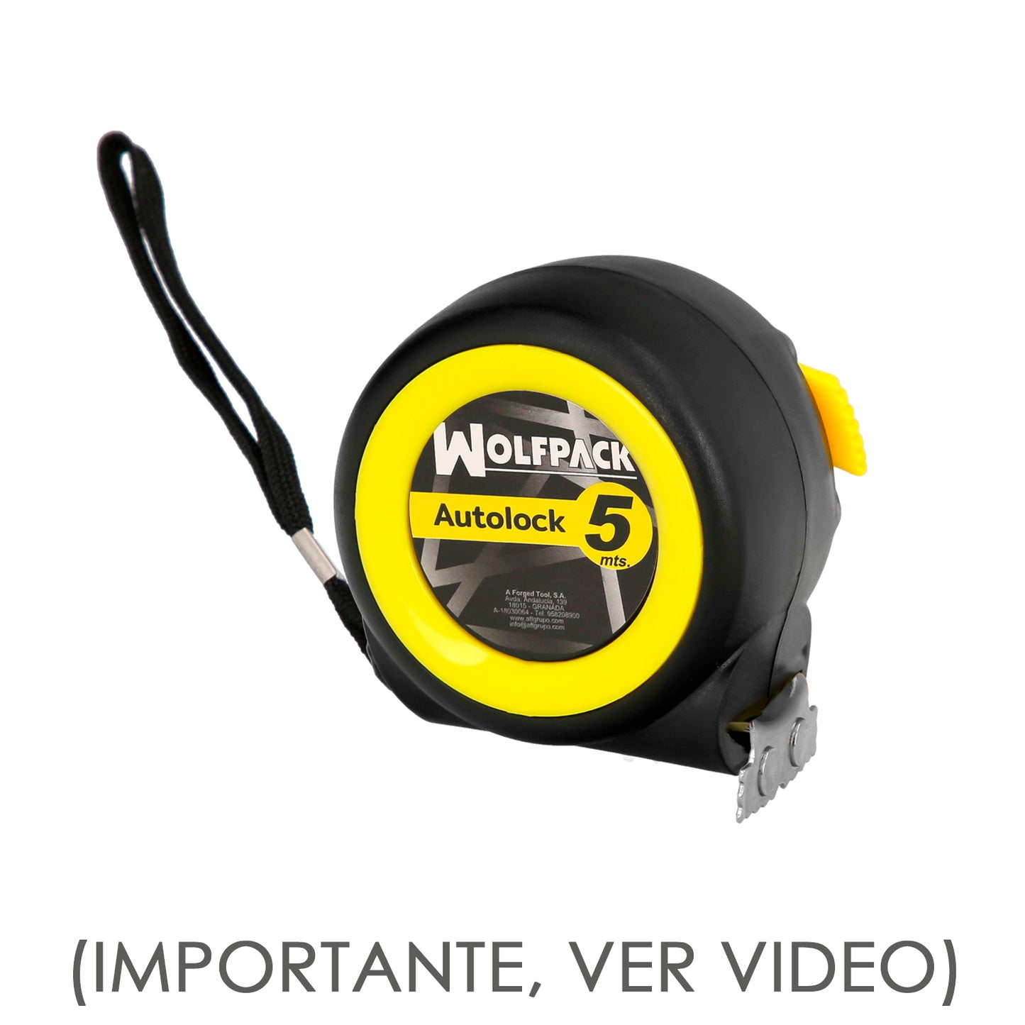 Flexometer Autolock System Com Freio Automático Comprimento 5 Metros Largura Da Fita 25 mm. Magnético. Fita Métrica de Freio Automática