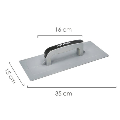 Talocha Plastico 350 x 150 mm. Base almenada Gris