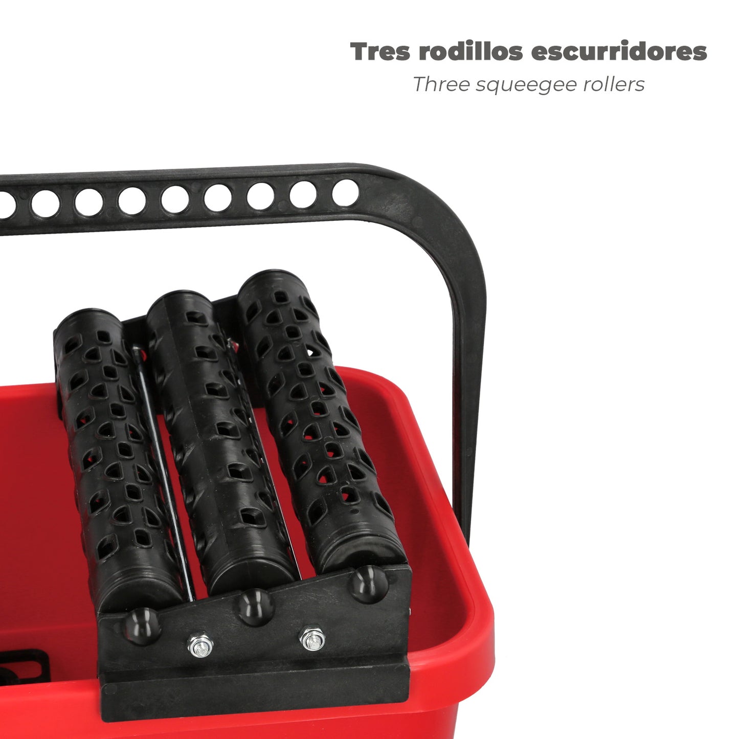 Cubeta Alicatador 24 Litros Con Ruedas