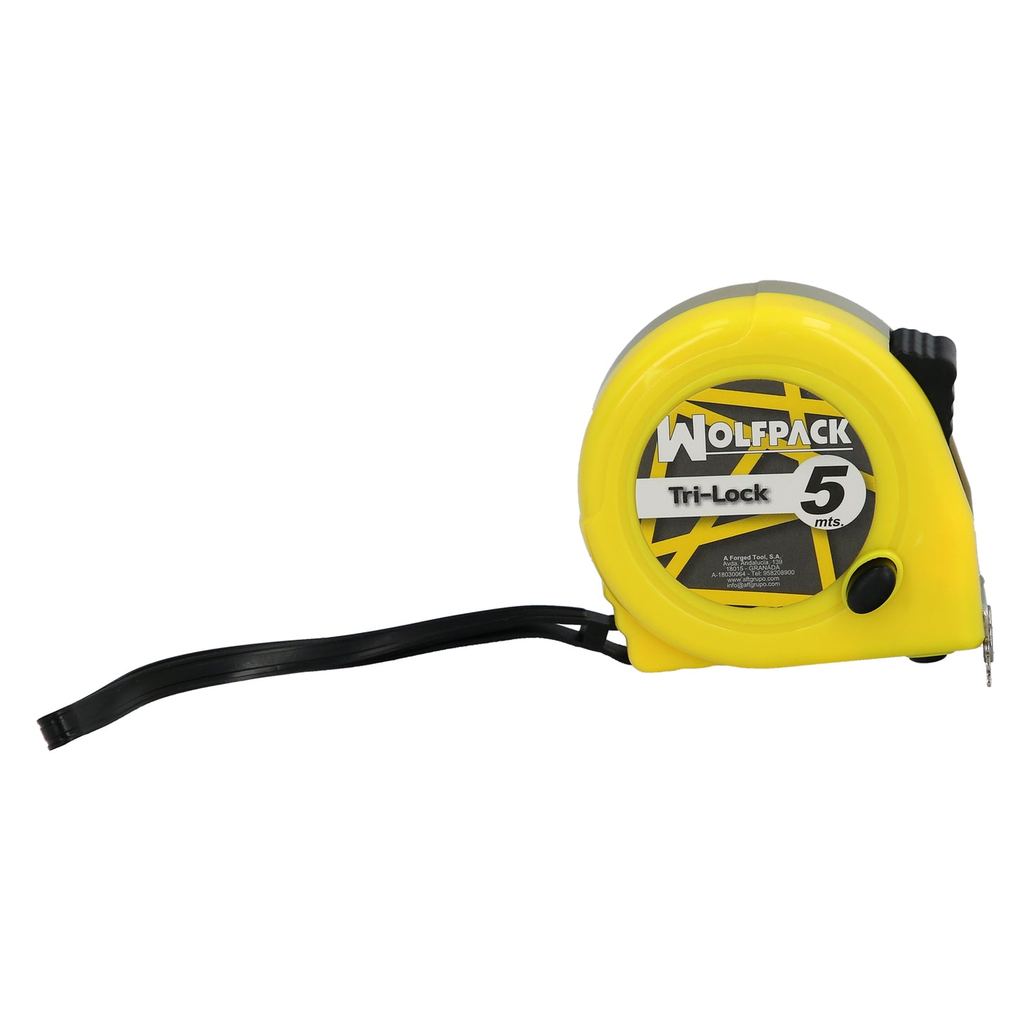 Flexometro Magnético Amarillo Con Freno  5 Metros / 19 mm.