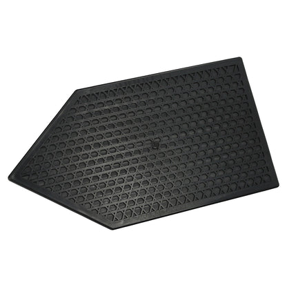 Talocha Plastico Punta Mango Redondo 26x14 cm. Negro Con Alveolos