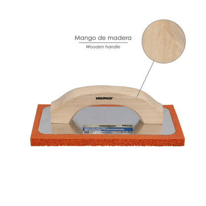 Talocha Espuma Naranja / Aluminio 14x21cm.
