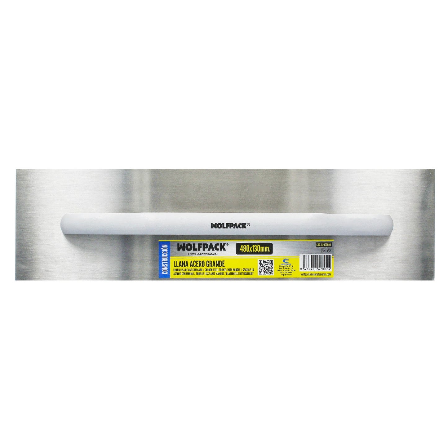 Llana Acero Grande 480x130 mm.