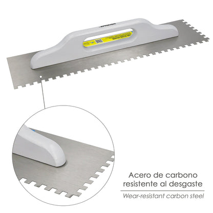 Peine Acero Grande 480x130 mm. Dientes de 8 mm.