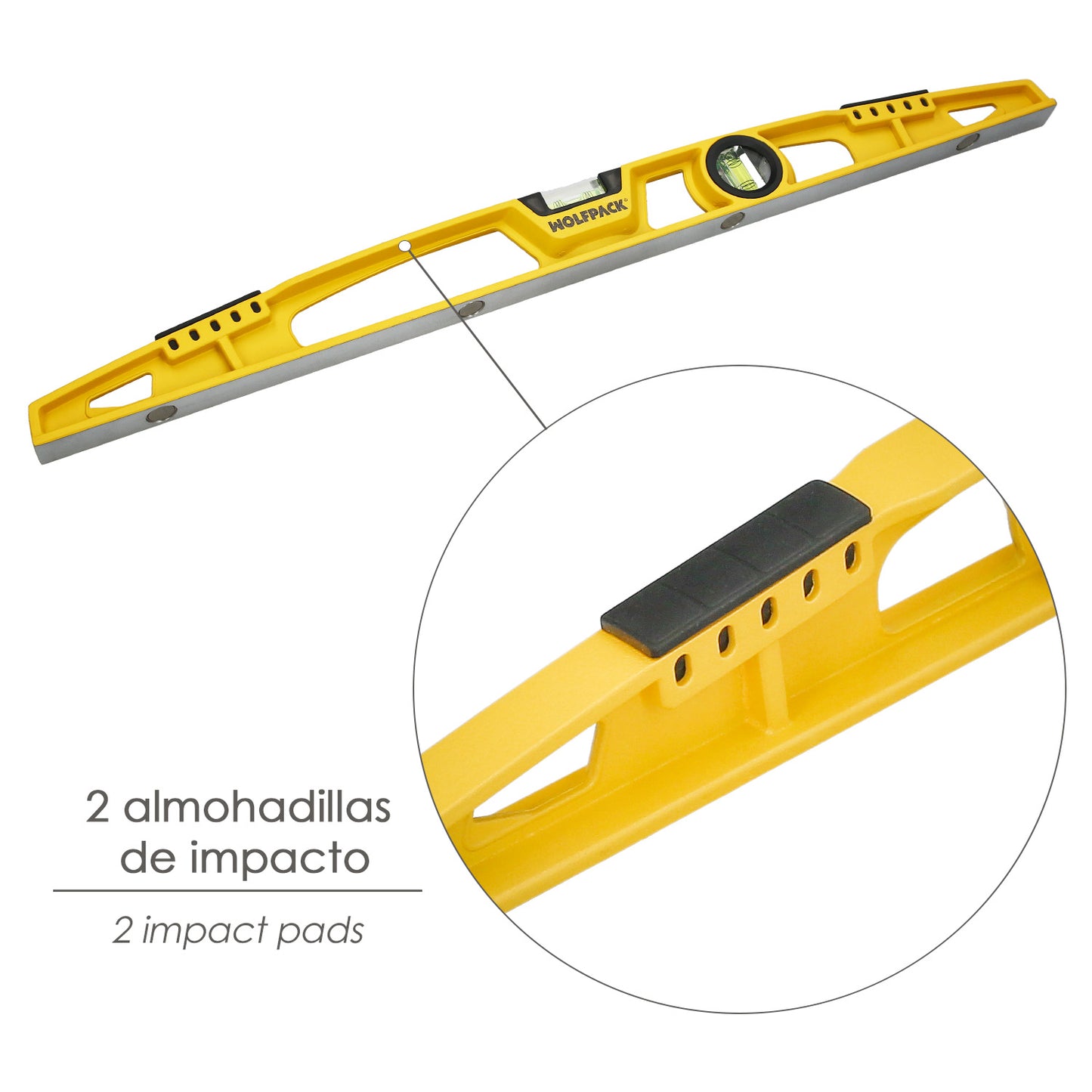 Nivel Ala De Avion Magnetico Plus 60 cm.