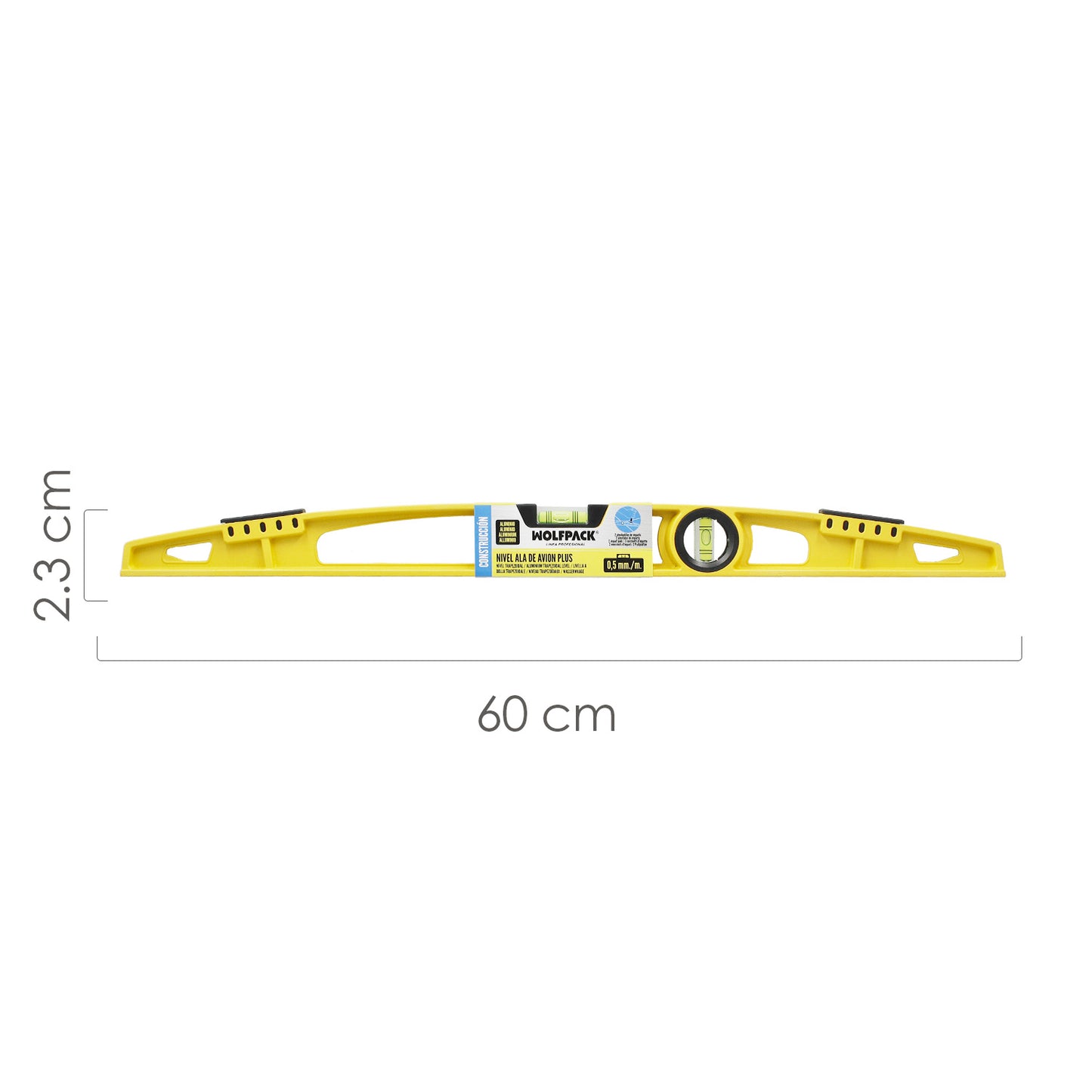 Nivel Ala De Avion Plus 60 cm.