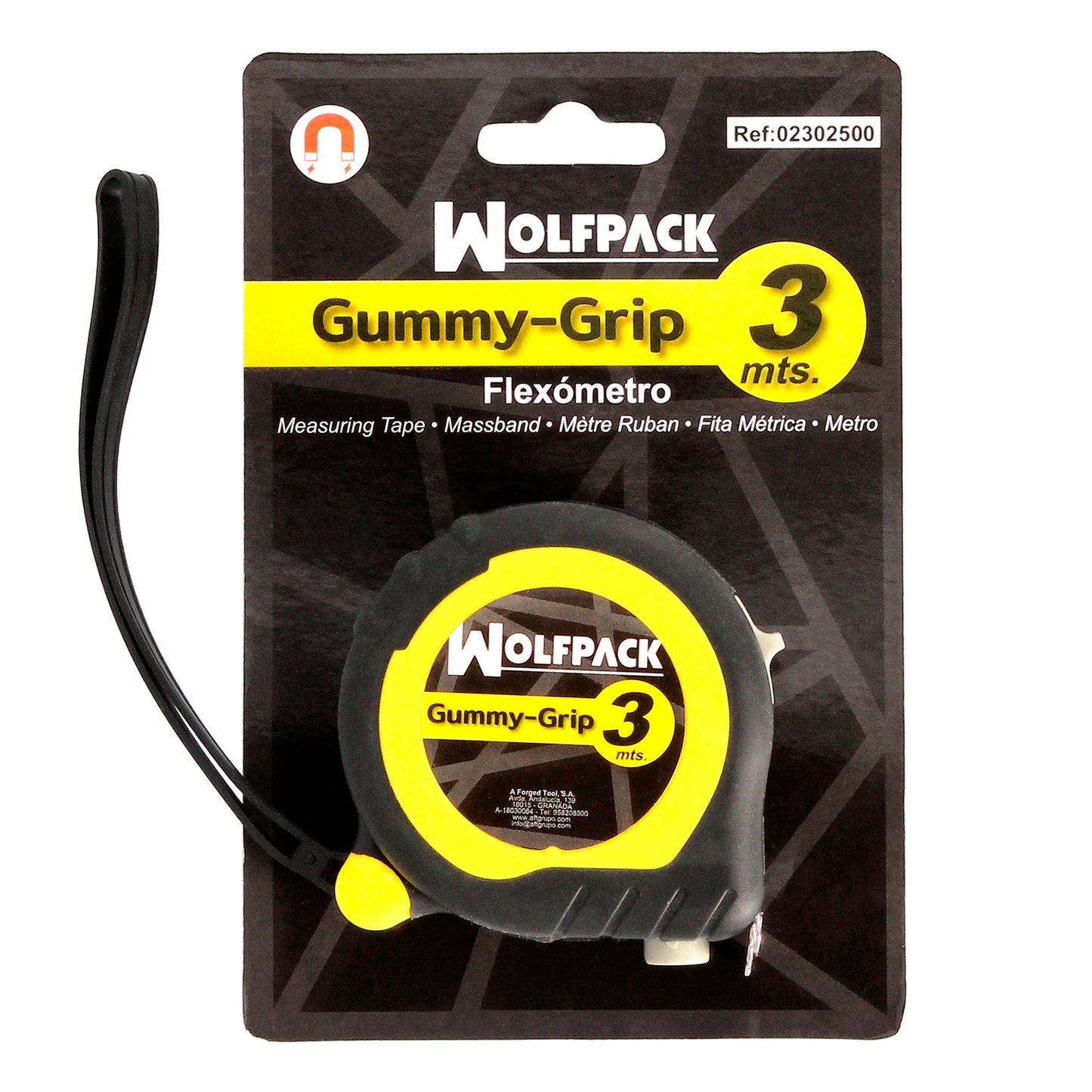 Gummy Grip Flexometer Com Freio Duplo Comprimento 3 Metros Largura 16 mm. Medição Magnetico.Metro, Medidor Magnético, Casa, Faça Você Mesmo