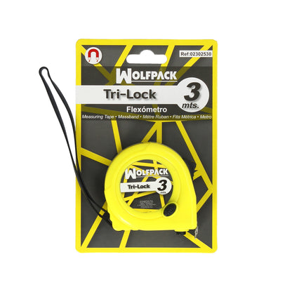 Flexometro Magnético Amarillo Con Freno  3 Metros / 16 mm.