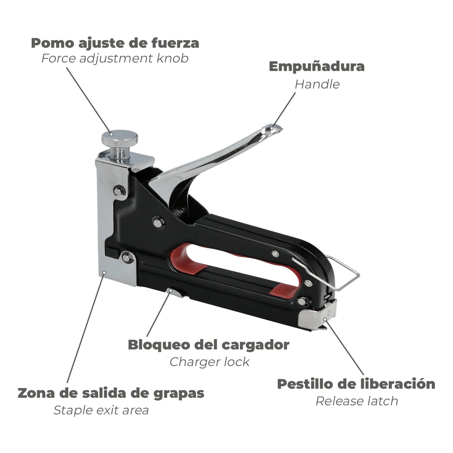 Grapadora Metal Regulable Nº3 4/14mm.