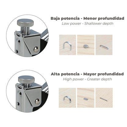 Grapadora Metal Regulable Nº3 4/14mm.