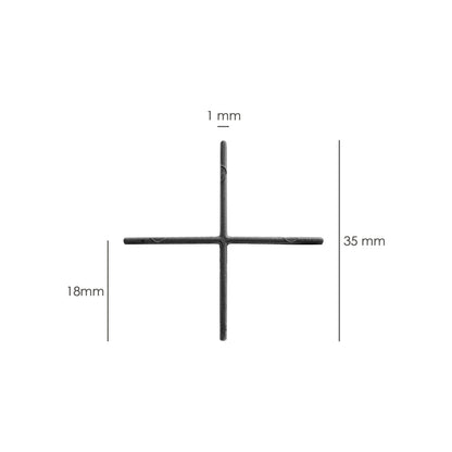 Crucetas Cruz / Separadores Para Suelos Ceramicos 1 mm. (Bolsa 250 Piezas)