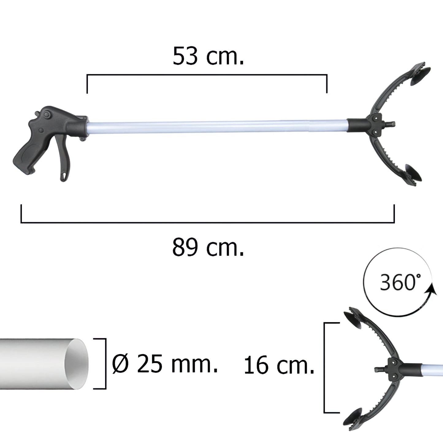 Pegar Objetos Pinça 89 cm.