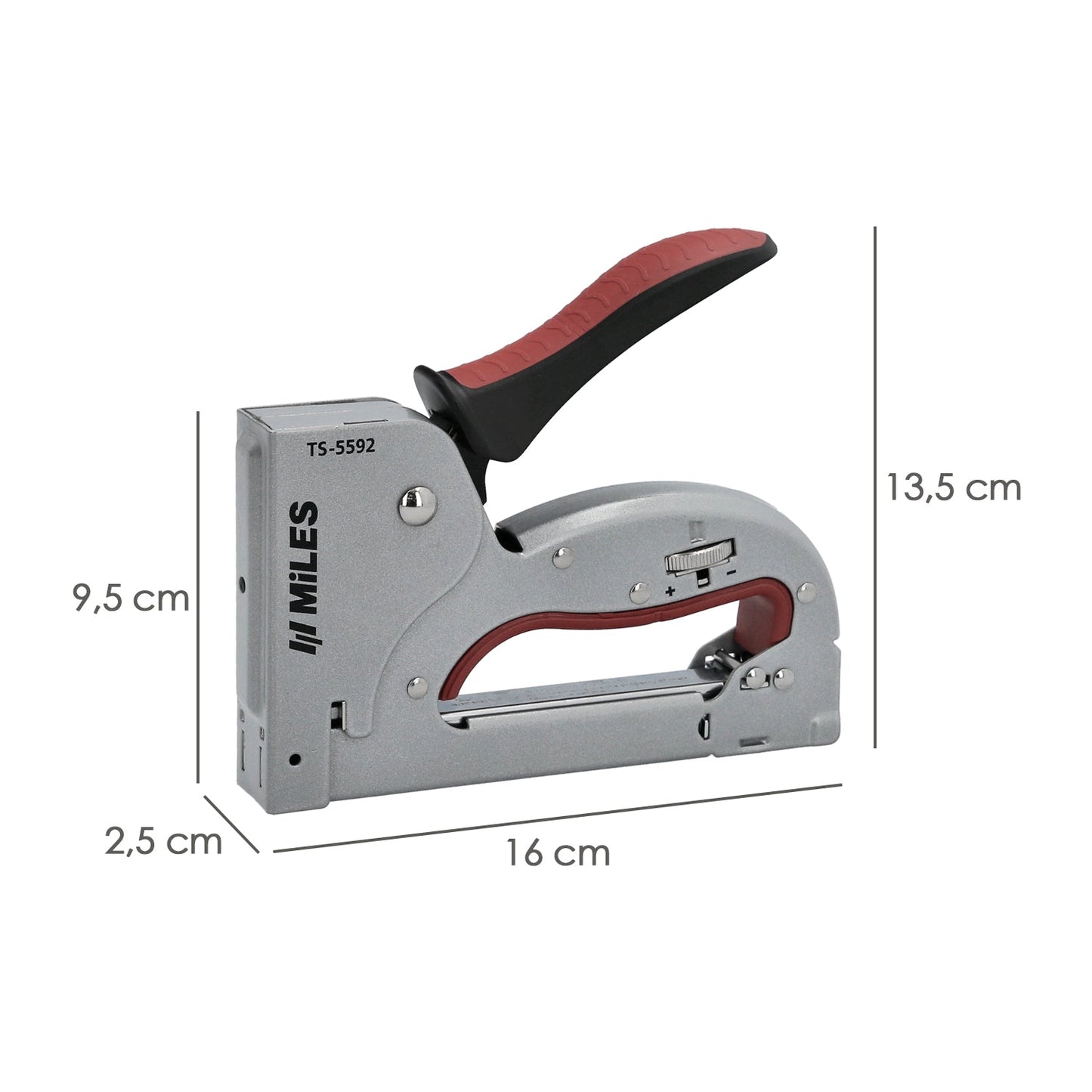 Grapadora Metal Regulable Plus N3 4/14mm
