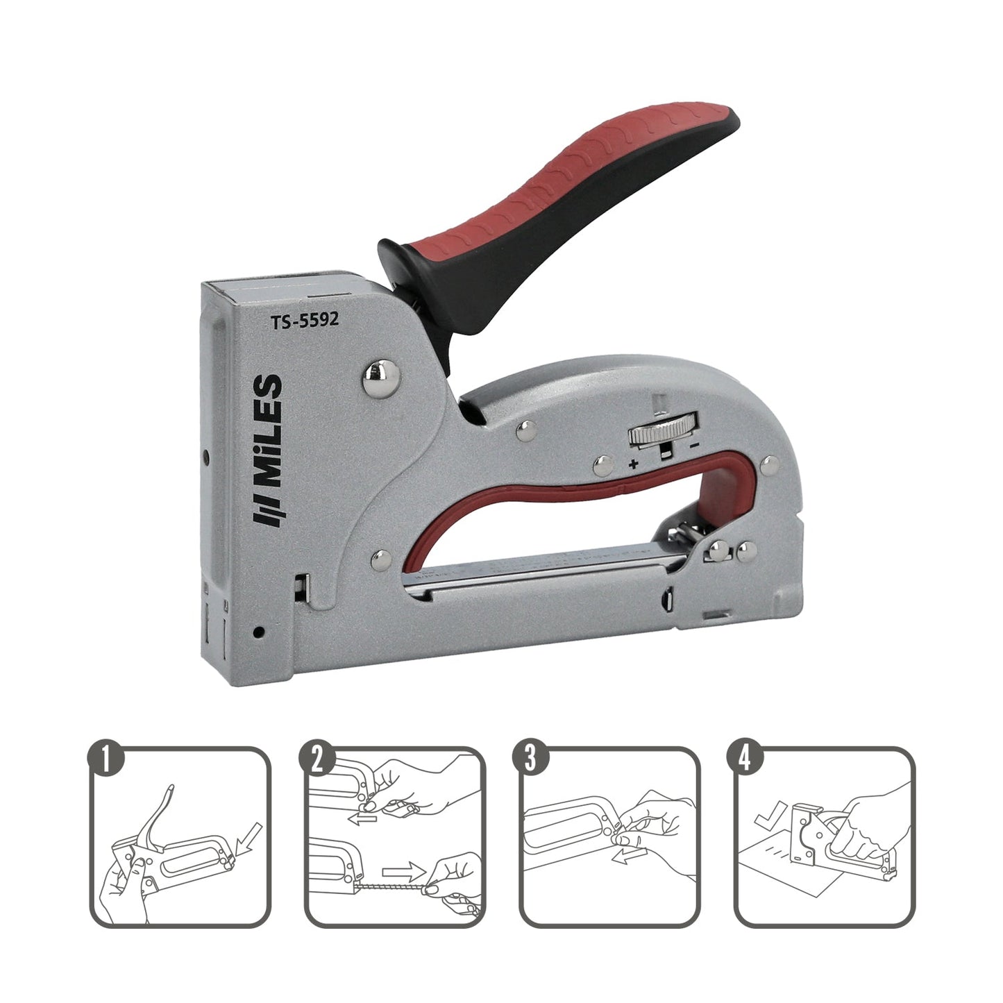 Grapadora Metal Regulable Plus N3 4/14mm