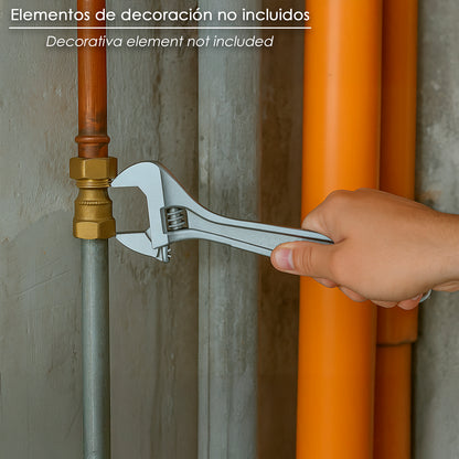 Chave ajustável mais recartilhada 15"