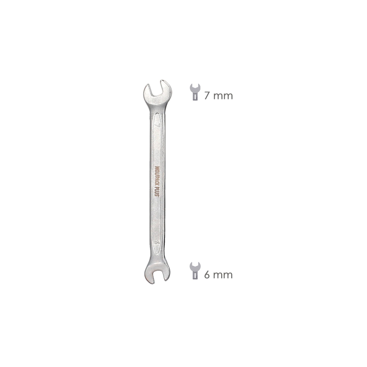 Llave Fija Plus Acero Cromo Vanadio 6x7 DIN 3110. Llaves Fijas Dobles