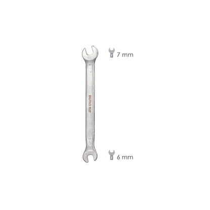 Llave Fija Plus Acero Cromo Vanadio 6x7 DIN 3110. Llaves Fijas Dobles