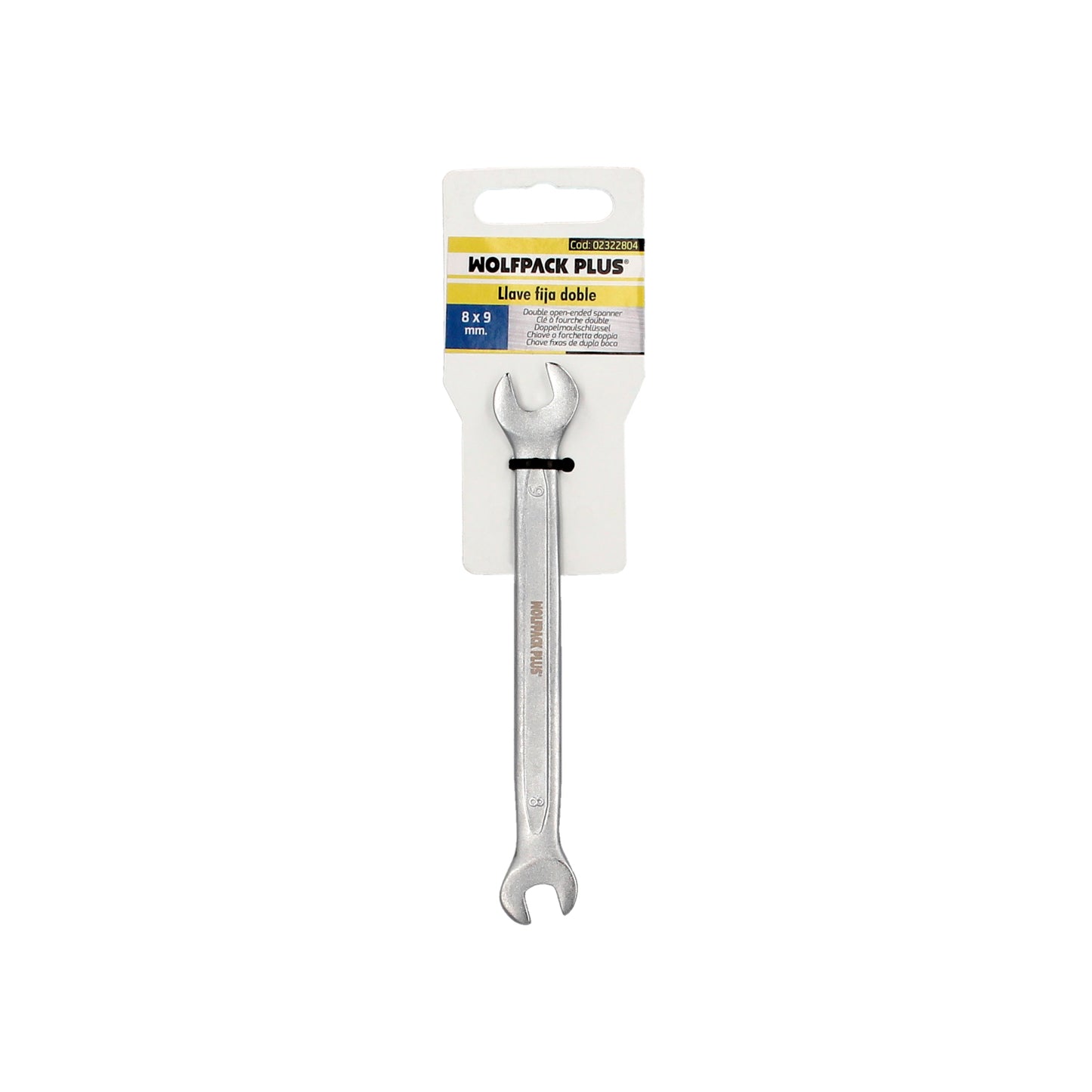 Llave Fija Plus Acero Cromo Vanadio 8x9 DIN 3110. Llaves Fijas Dobles