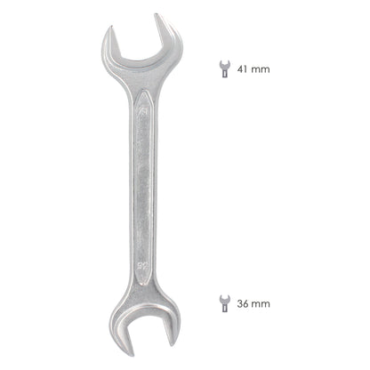 Llave Fija Plus Acero Cromo Vanadio 36x41 DIN 3110. Llaves Fijas Dobles