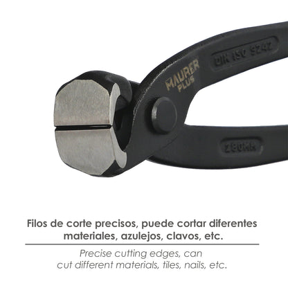 Tenazas Rusas Plus Negra   9"