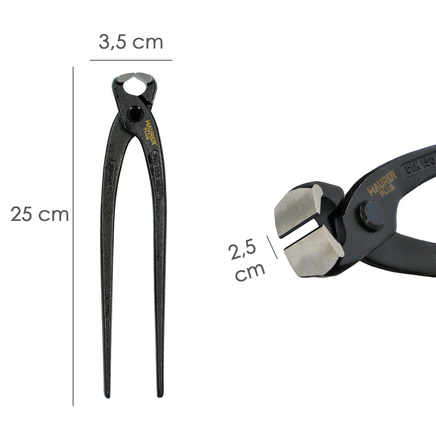 Tenazas Rusas Plus Negra 10"