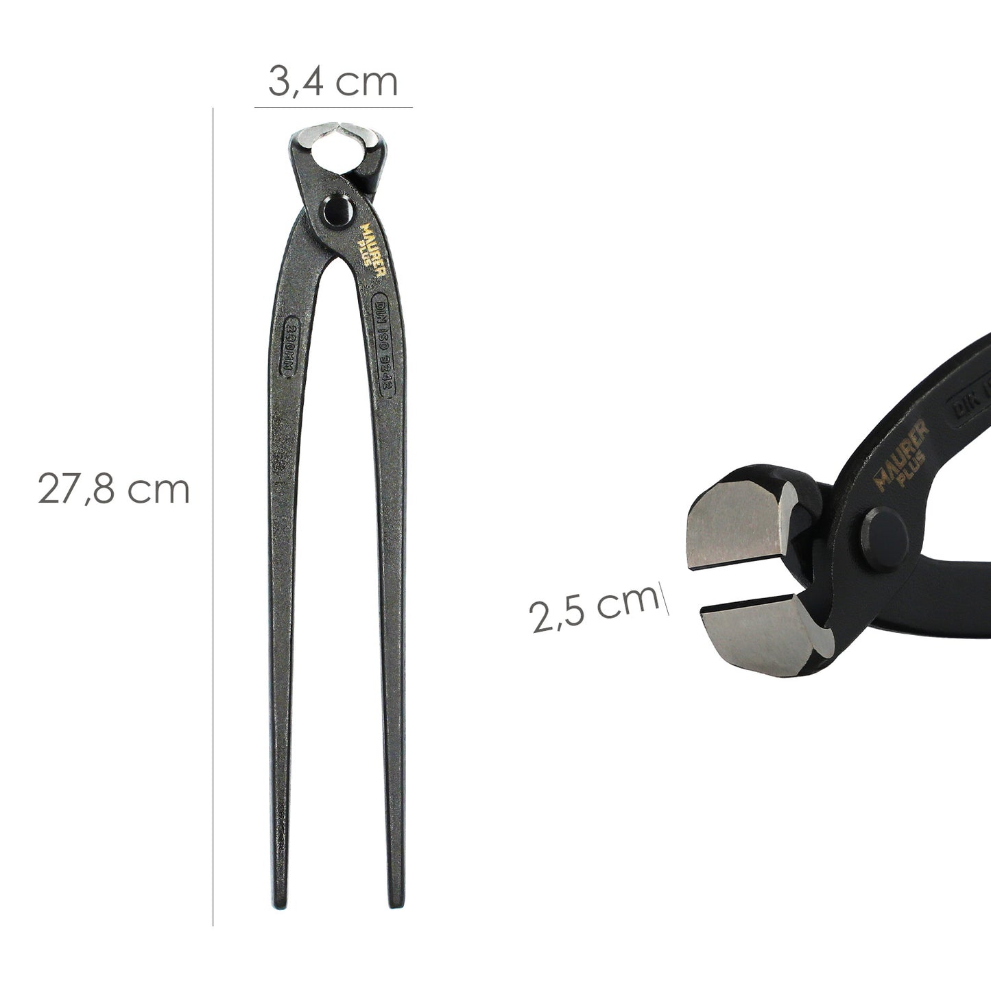 Tenazas Rusas Plus Negra 11"