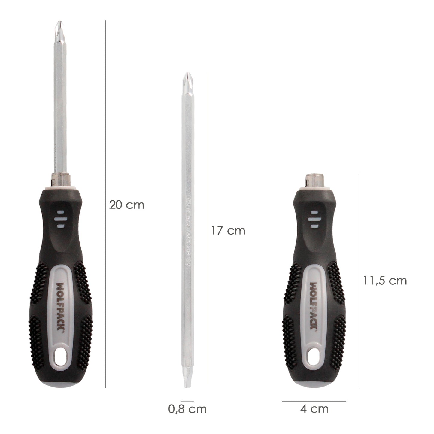 Chave de fenda intercambiável 6x150 mm.