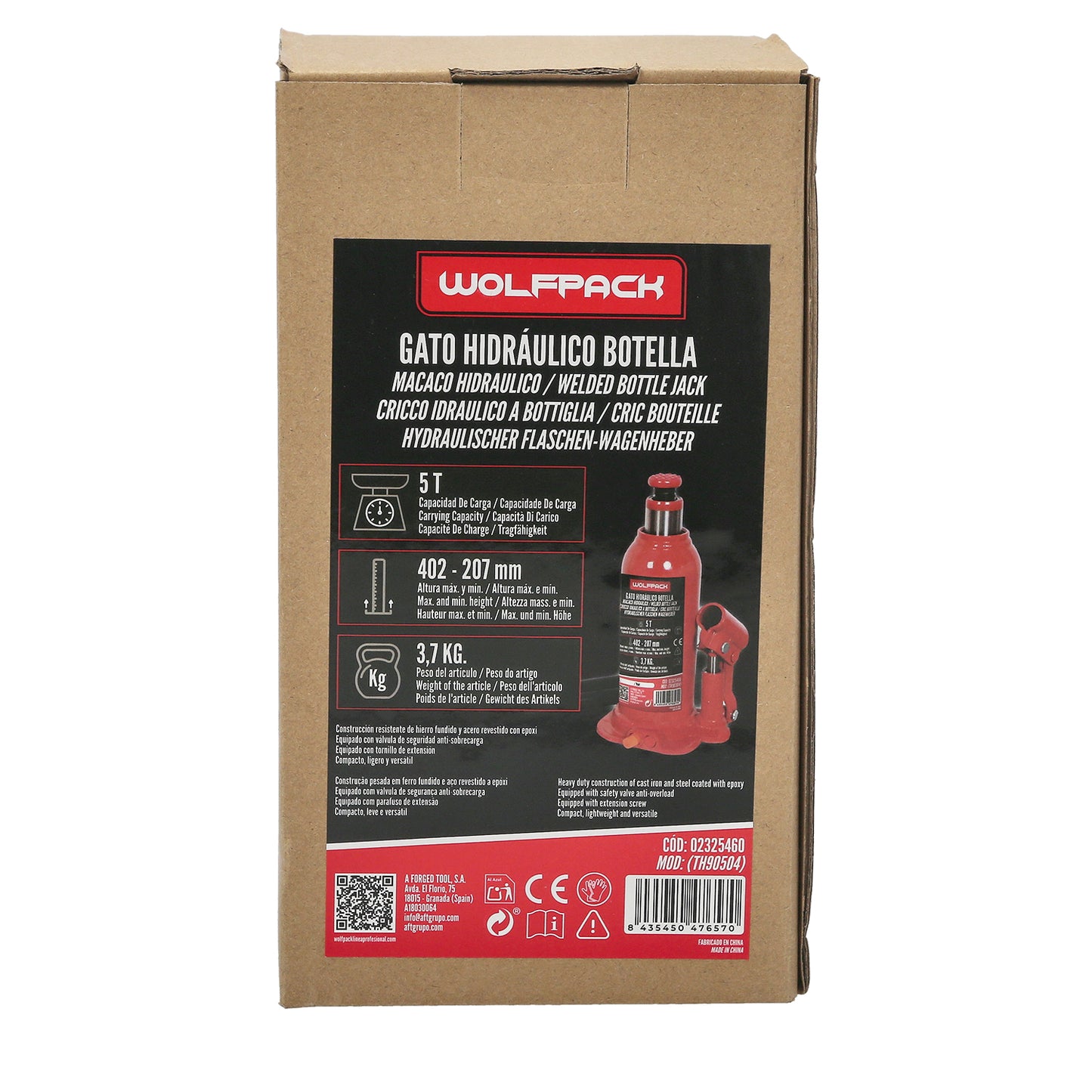 Gato Hidraulico Botella 5000 Kg.