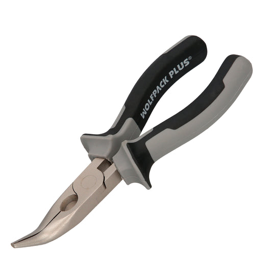 Alicates Boca Curva 150 mm. Acero Cromo Vanadio DIN-ISO 5745 Alicates Punta Curva, Alicates Boca Larga,