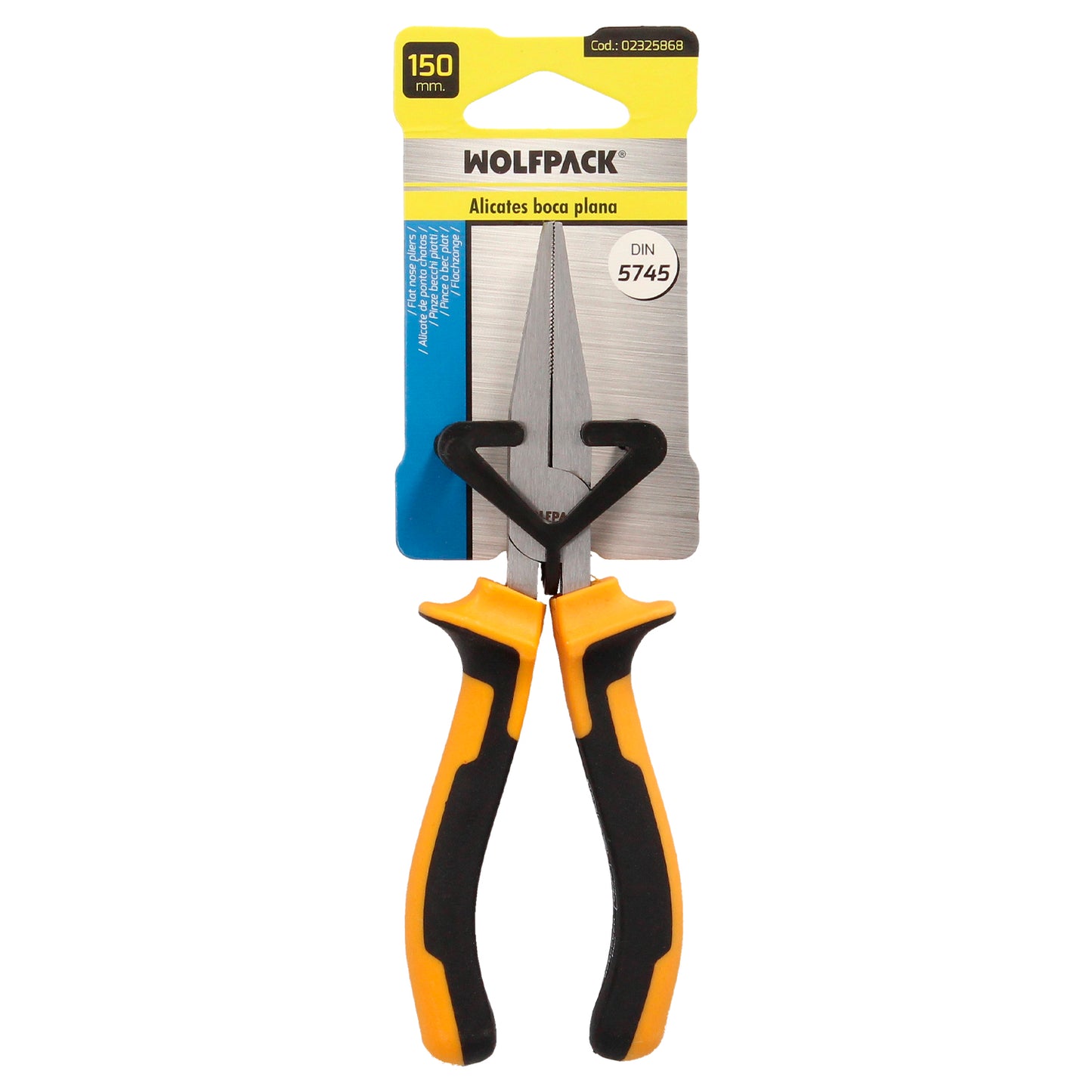 Alicates Boca Plana 150 mm. Acero DIN 5745 Alicates Punta Plana, Alicates Boca Larga,