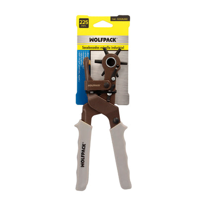Punção Estrela Industrial 225 mm. Furos de Ø 2,0 a 4,5 mm. Alicate Furador, Furador de Couro, Alicate para Cinto,