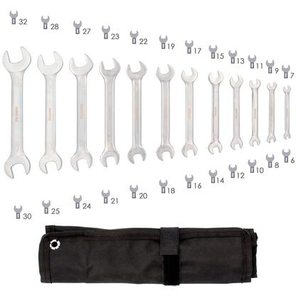 Conjunto de chaves abertas Wolfpack Plus 8 peças