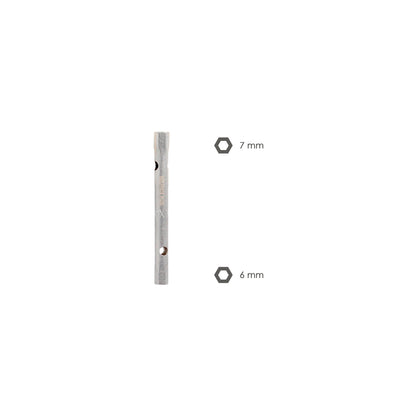 Llave Tubo Tubular 6x7 Fabricada en Acero Cromo Vanadio, Llave Grifería, Llave De Tubo Para Grifos, Llaves De Tubo Doble