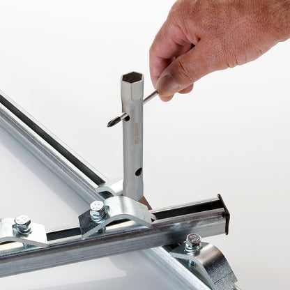 Chave de caixa tubular 30x32 em aço cromo vanádio, Chave de torneira, Chave de caixa para torneiras, Chave de caixa dupla