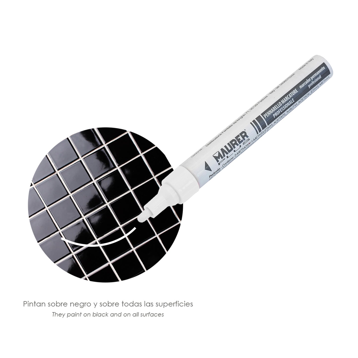 Rotulador Marcador Obra Profesional Pintura Permanente Blanco