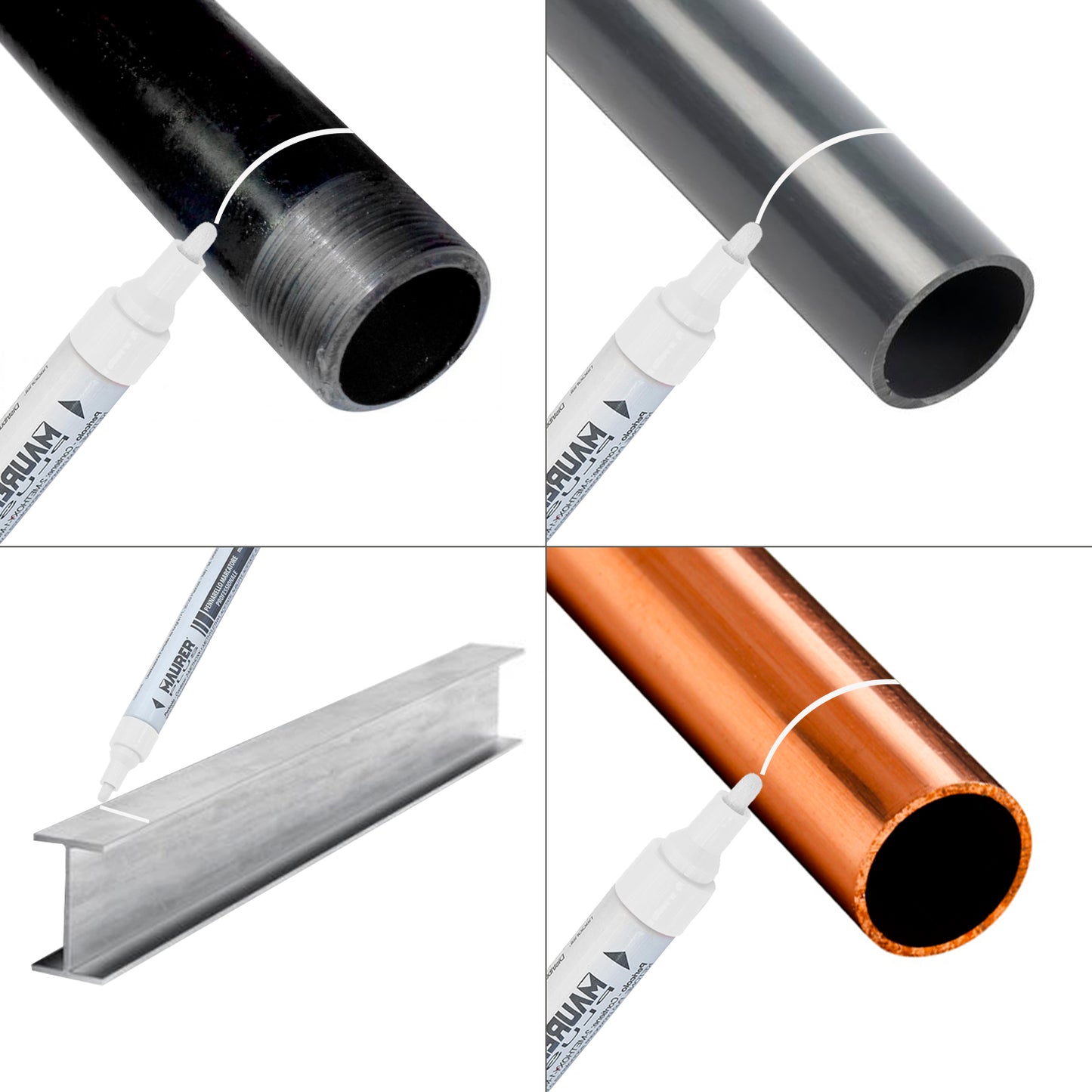 Rotulador Marcador Obra Profesional Pintura Permanente Blanco