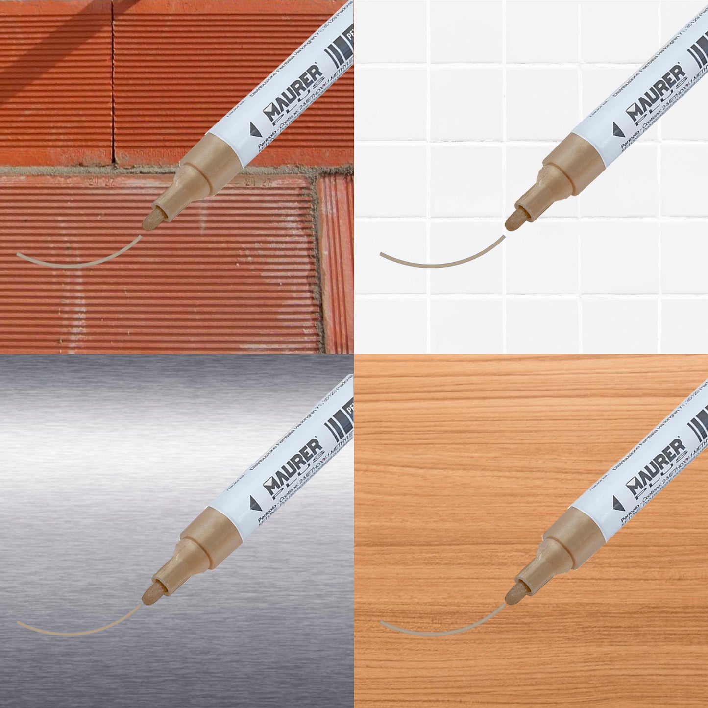Rotulador Marcador Obra Profesional Pintura Permanente Oro
