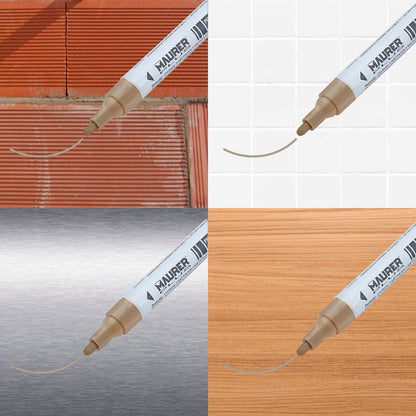 Rotulador Marcador Obra Profesional Pintura Permanente Oro