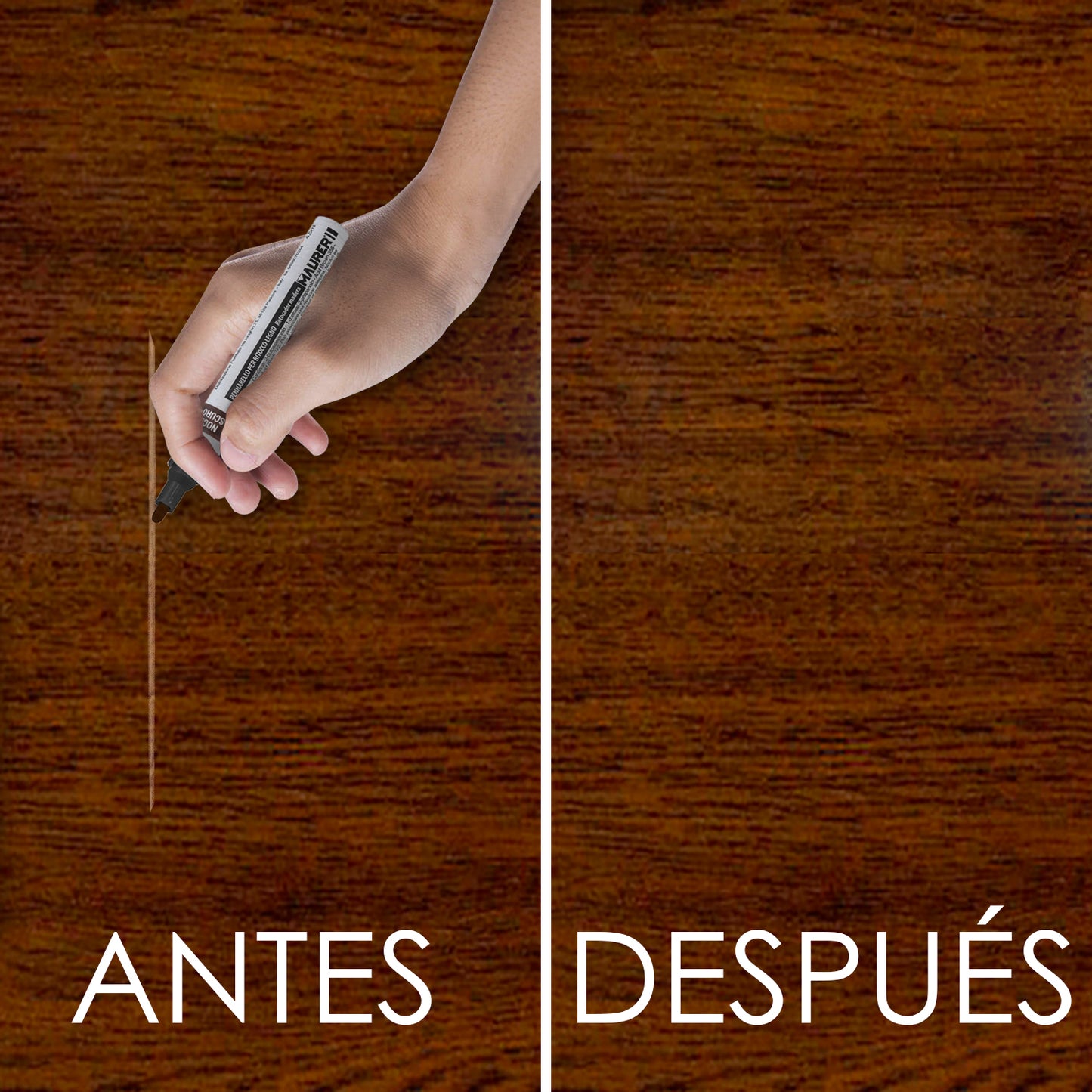 Expositor de Marcadores de Retoque de Madeira 24 peças.