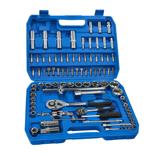 Juego Llaves Vaso y Puntas CRV 94 piezas 1/2" - 1/4"